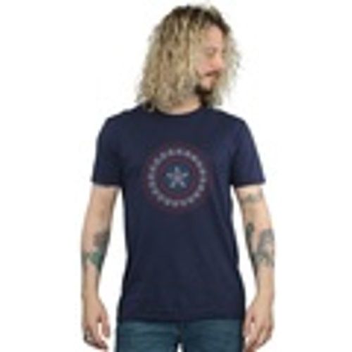 T-shirts a maniche lunghe Captain America Ornamental Shield - Marvel - Modalova