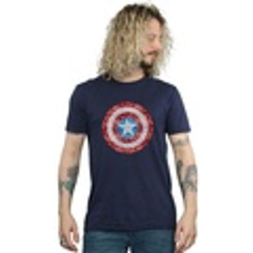 T-shirts a maniche lunghe Captain America Pixelated Shield - Marvel - Modalova