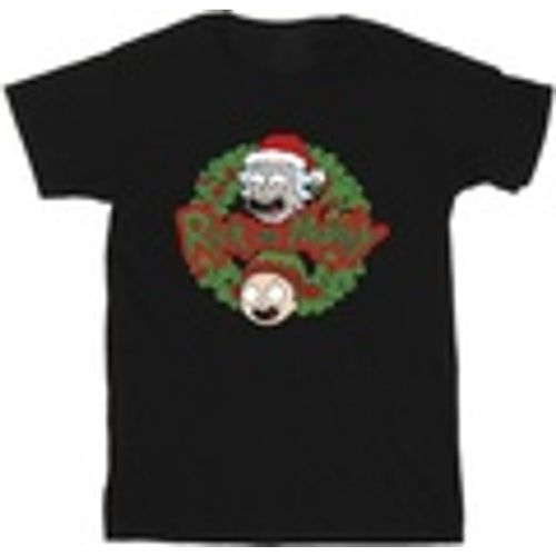 T-shirts a maniche lunghe Christmas Wreath - Rick And Morty - Modalova