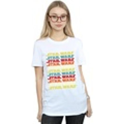 T-shirts a maniche lunghe Retro Repeat Logo - Disney - Modalova