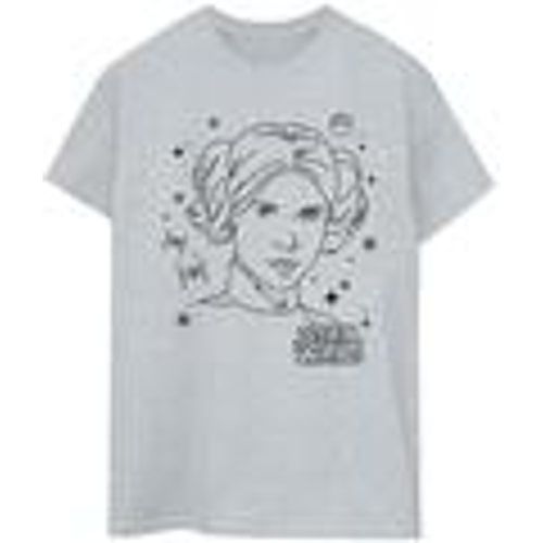 T-shirts a maniche lunghe Episode IV: A New Hope Leia Christmas Sketch - Disney - Modalova