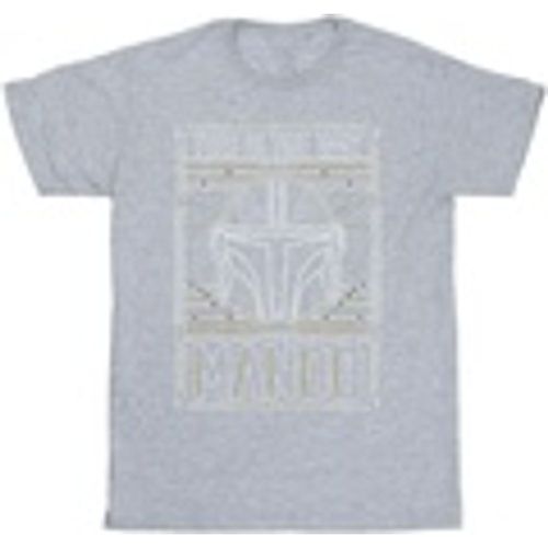 T-shirts a maniche lunghe The Mandalorian The Way Outline Helm - Disney - Modalova