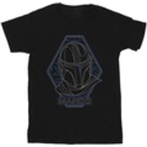 T-shirts a maniche lunghe The Mandalorian Outline Helm Diamond - Disney - Modalova