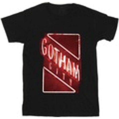 T-shirts a maniche lunghe The Batman Gotham City Neon Lights - Dc Comics - Modalova