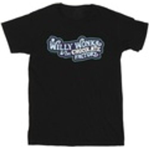 T-shirts a maniche lunghe Chocolate Factory Logo - Willy Wonka - Modalova