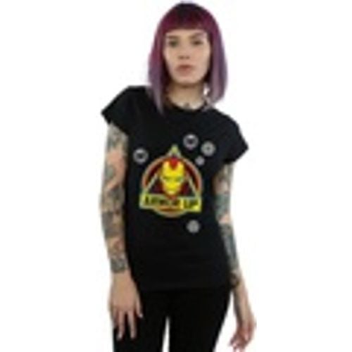 T-shirts a maniche lunghe Iron Man Armor Up Badge - Marvel - Modalova