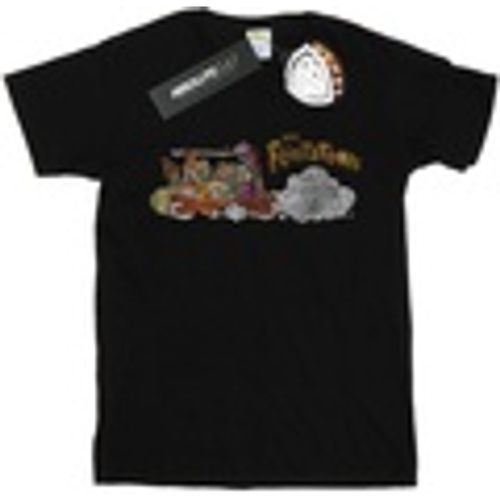 T-shirts a maniche lunghe Family Car Distressed - The Flintstones - Modalova