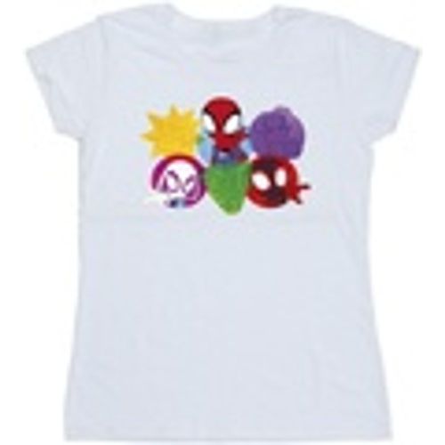 T-shirts a maniche lunghe Spidey And His Amazing Friends Faces - Marvel - Modalova