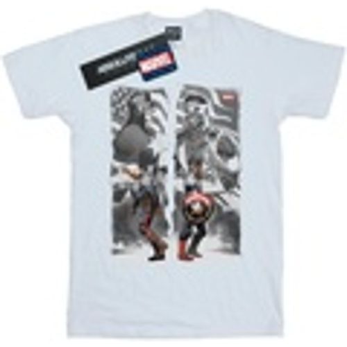 T-shirts a maniche lunghe Falcon And Captain America Split - Marvel - Modalova