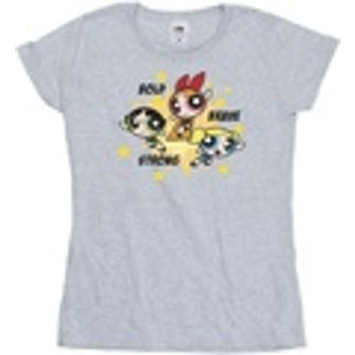 T-shirts a maniche lunghe Girls Bold Brave Strong - The Powerpuff Girls - Modalova