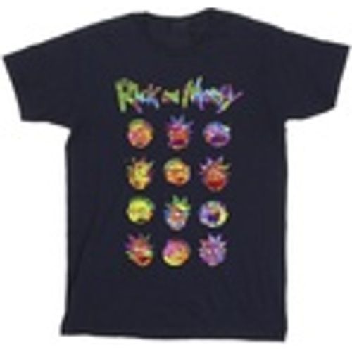 T-shirts a maniche lunghe Tie Dye Faces - Rick And Morty - Modalova