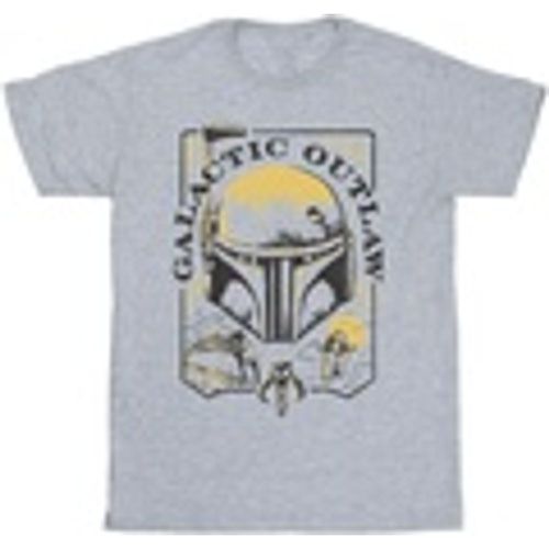 T-shirts a maniche lunghe Galactic Outlaw Distress - Star Wars: The Book Of Boba Fett - Modalova