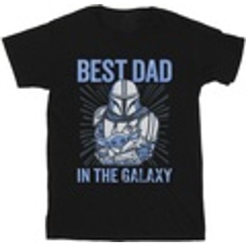T-shirts a maniche lunghe Mandalorian Best Dad Galaxy - Disney - Modalova