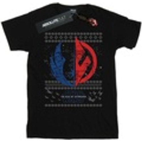 T-shirts a maniche lunghe The Rise Of Skywalker Christmas Split Symbol - Disney - Modalova