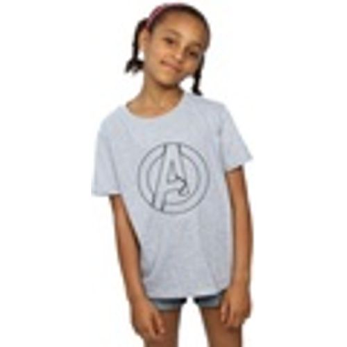 T-shirts a maniche lunghe Avenegers Assemble A Logo Outline - Marvel - Modalova