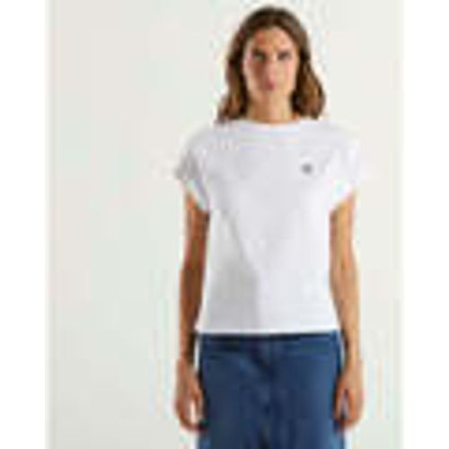 T-shirt t-shirt con accessorio oval T bianca - Twin Set - Modalova