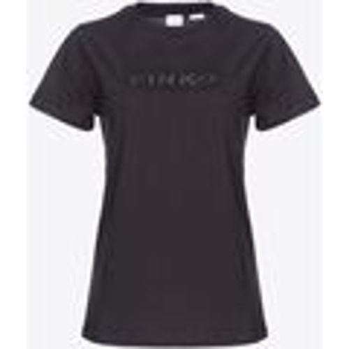 T-shirt START T-SHIRT JERSEY LOGO EFFETTO RICAMO - pinko - Modalova