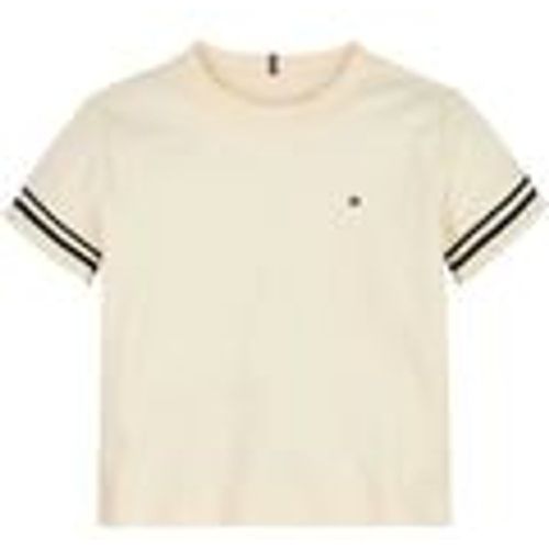 T-shirt T-shirt Essential slim fit con ruches KG0KG07743 - Tommy Hilfiger - Modalova