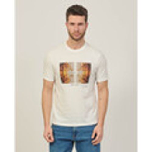 T-shirt & Polo T-shirt regular fit in cotone con stampa - EAX - Modalova