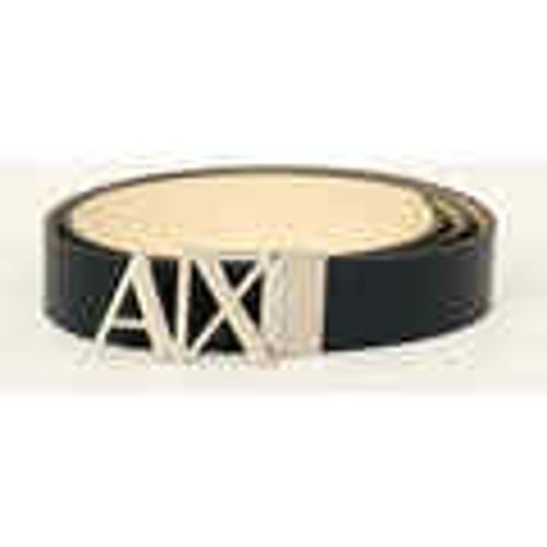 Cintura Cintura in pelle double face AX con fibbia logata - EAX - Modalova