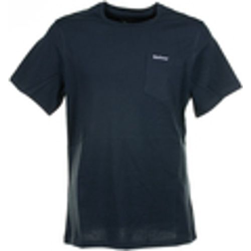 T-shirt & Polo T-shirt navy con taschino e logo - Barbour - Modalova
