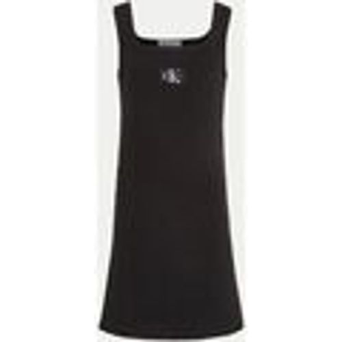 Vestiti IG0IG02471 RIB CAGE TANK DRESS-BEH BLACK - Calvin Klein Jeans - Modalova