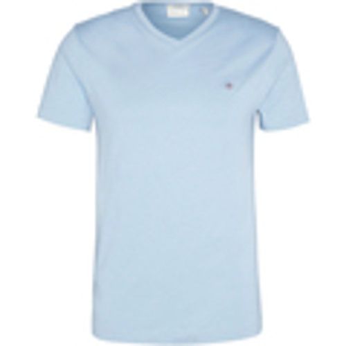 T-shirt Slim Shield V-Neck Tee - Gant - Modalova