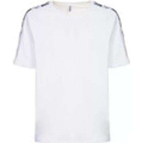 T-shirt & Polo t-shirt bianca stripes orsetto - Moschino - Modalova