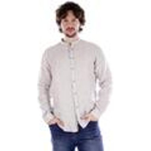 Camicia a maniche lunghe Camicia coreana rigata in lino GL7782S - Gianni Lupo - Modalova