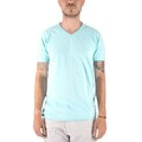T-shirt & Polo T-Shirt Mosca Scollo A V Azzurro - Devid Label - Modalova
