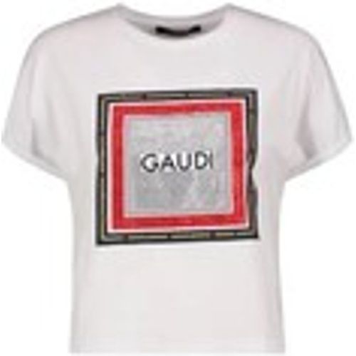 T-shirt T-Shirt Con Stampa E Strass - Gaudi - Modalova