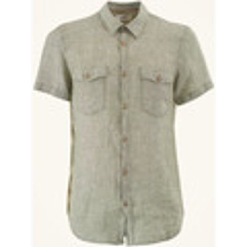 Camicia a maniche lunghe Camicia uomo in lino con tasche applicate - Yes Zee - Modalova