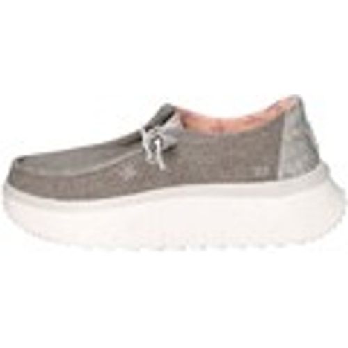 Scarpe Wendy Peak Chambray Mocassino Donna Walnut Grigio - HEY DUDE - Modalova