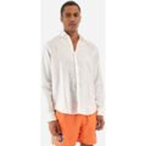 Camicia a maniche lunghe YMC007-TL319 - RUSSEL-00001 OPTIC WHITE - LA MARTINA - Modalova