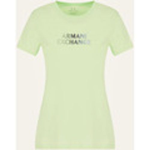 T-shirt T-shirt donna AX con logo frontale - EAX - Modalova