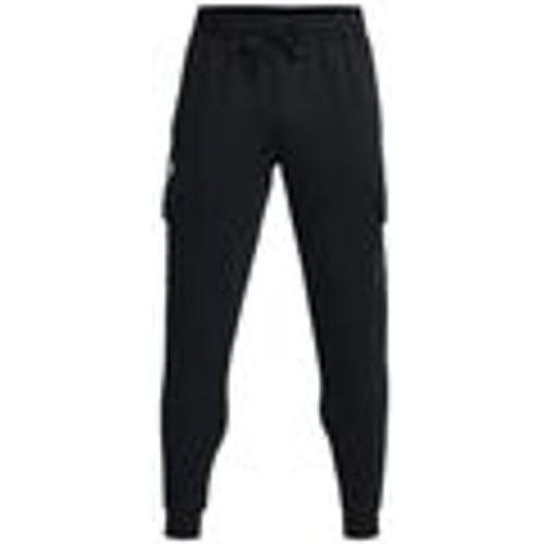 Pantaloni Sportivi Pantaloni Jogger Rival Fleece Cargo Uomo Black/White - Under Armour - Modalova