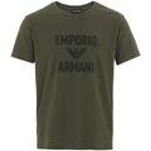 T-shirt & Polo Beach Woven Logo T-Shirt - Military Green - Emporio Armani - Modalova