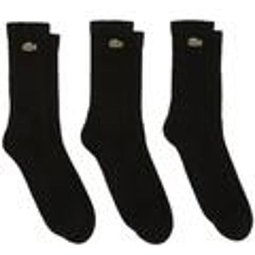 Calzini Sport 3 Pack High Cut Socks Black/Black/Black - Lacoste - Modalova