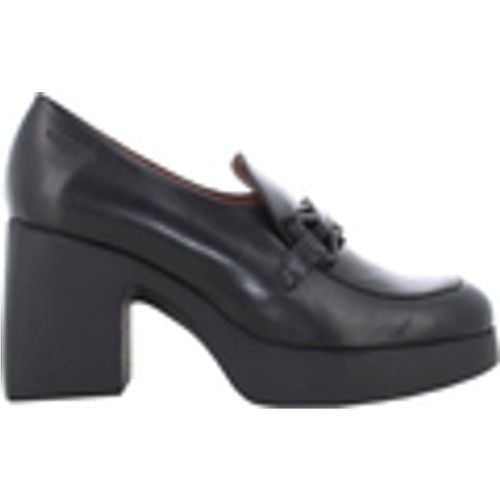 Scarpe donna mocassini con tacco H-4961 ISY NERO - Wonders - Modalova