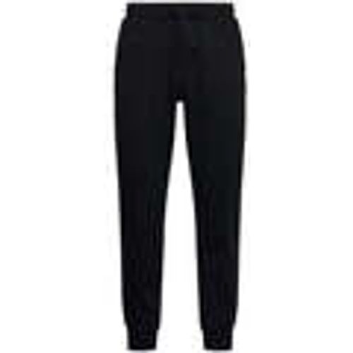 Pantaloni Sportivi Lounge Cotton Blend Joggers Black - Emporio Armani - Modalova