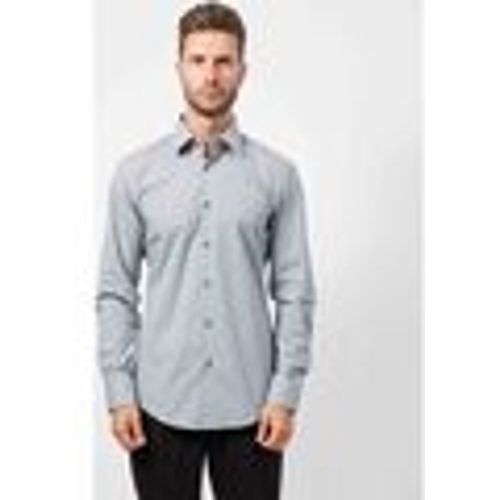 Camicia a maniche lunghe Camicia uomo in popeline di cotone con micro motivo - Boss - Modalova