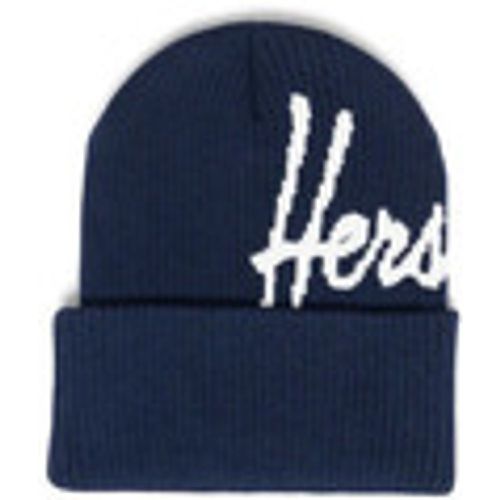 Berretto Gorro Script Ribbed Dark Navy/Blanc De Blanc - Herschel - Modalova