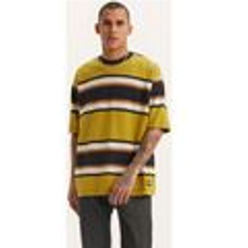 T-shirt & Polo A1005 0024 - SKATE TEE-SULPHUR STRIPE GREEN AND BROWN - Levis - Modalova