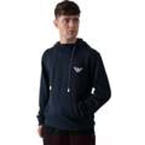 Felpa Lounge Hooded Sweatshirt Navy - Emporio Armani - Modalova