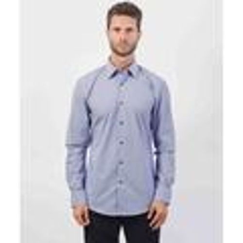 Camicia a maniche lunghe Camicia uomo in popeline di cotone con micro motivo - Boss - Modalova