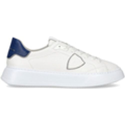 Sneakers Sneaker uomo Temple low bianco blu - Philippe Model - Modalova