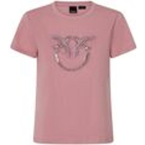 T-shirt QUENTIN T-SHIRT JERSEY LOGO BIRDS RICAMO - pinko - Modalova