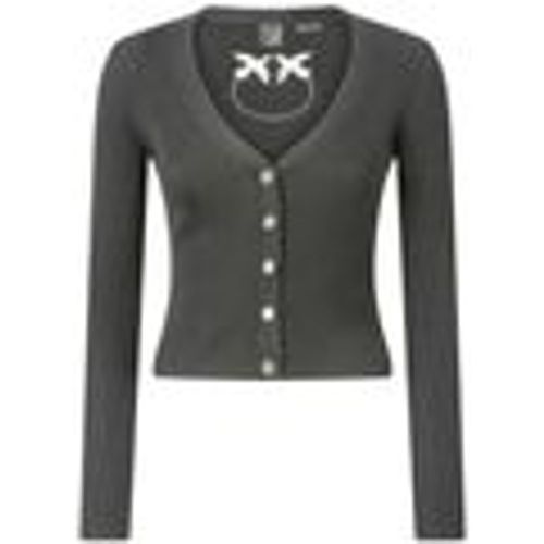 Maglione TILACINO CARDIGAN LANA LOGO IN TRASPARENZA - pinko - Modalova