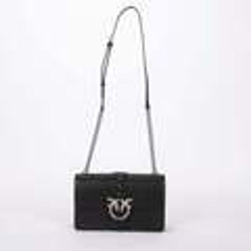 Borsa a spalla classic love bag one simply pelle nera - pinko - Modalova