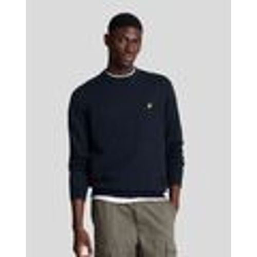 Maglione KN2110V MERINO CREW JUMPER-Z271 DARK NAVY - Lyle & Scott - Modalova